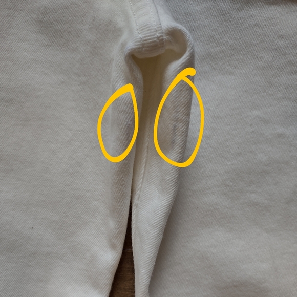 SPRWMN Billie Crop Flare Jeans White New With Defects - Picture 12 of 16